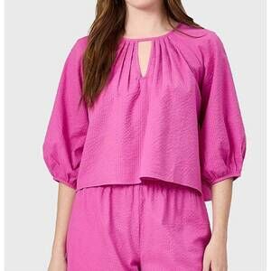NEW LIVRO travel loose sleeve top in raspberry